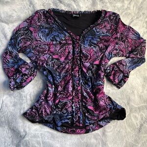 floral blouse
